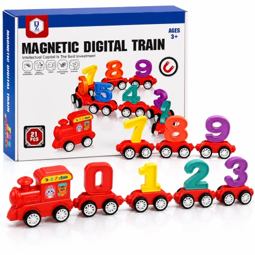 Magnetic Digital Train 21 Pcs Educational Toy for Kids 3+