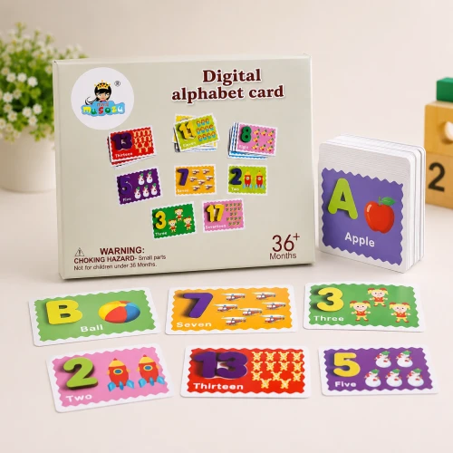 Digital Alphabet Learning Cards for Kids | Educational Flash Card Set (36+ Months)