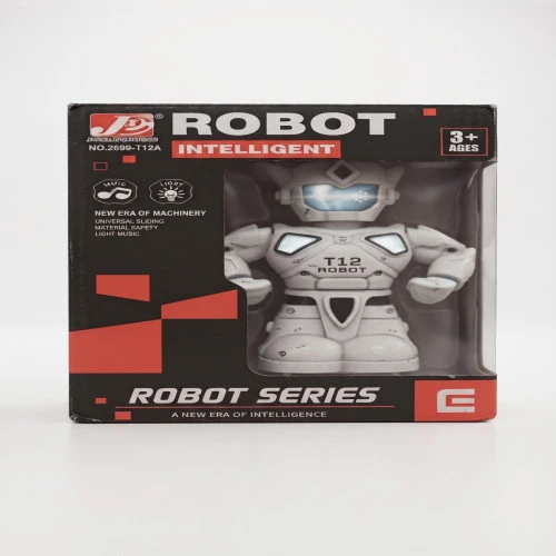 Jinxianghuang T12 Intelligent Walking Robot Toy - Musical & Light-Up Electronic Robot for Kids (3+ Years)