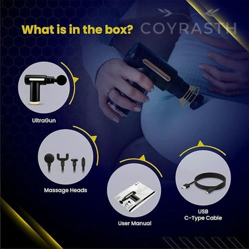 Portable Massage Gun On Offer 6 Speed with 4 Heads