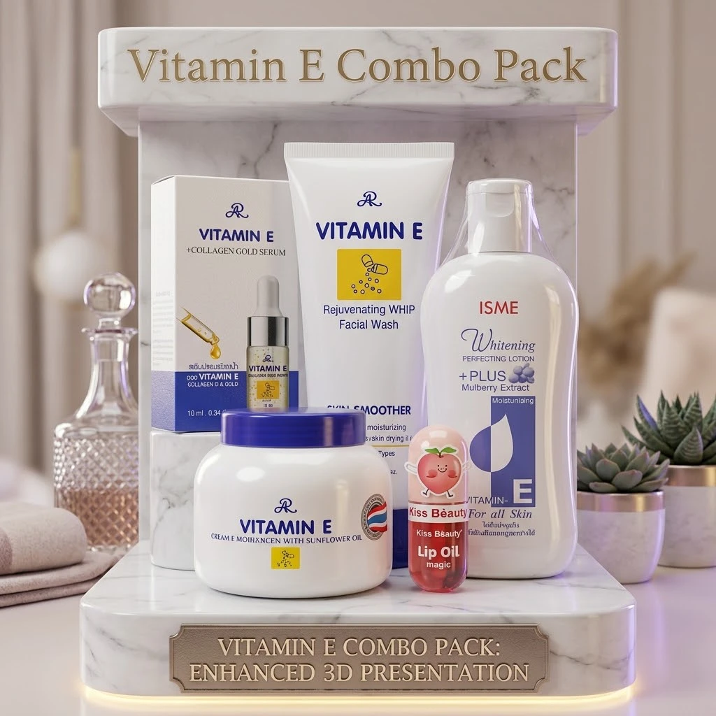 Vitamin E Skincare Full Body Glow & Whitening Combo Pack