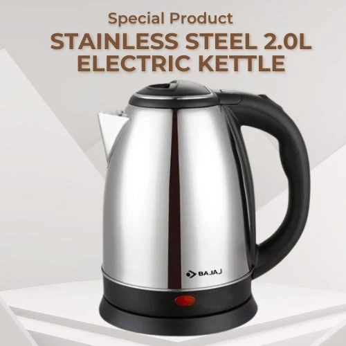 bajaj Stainless Steel 2.0L Electric Kettle