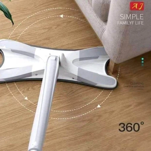360 Degree X-Type Self Wringing Floor Cleaning Flat Mop