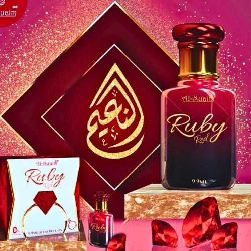 Ruby Red by Al Nuaim Attar Roll On Non Alcoholic Long Lasting Perfume (Premium Series) 9.9ML