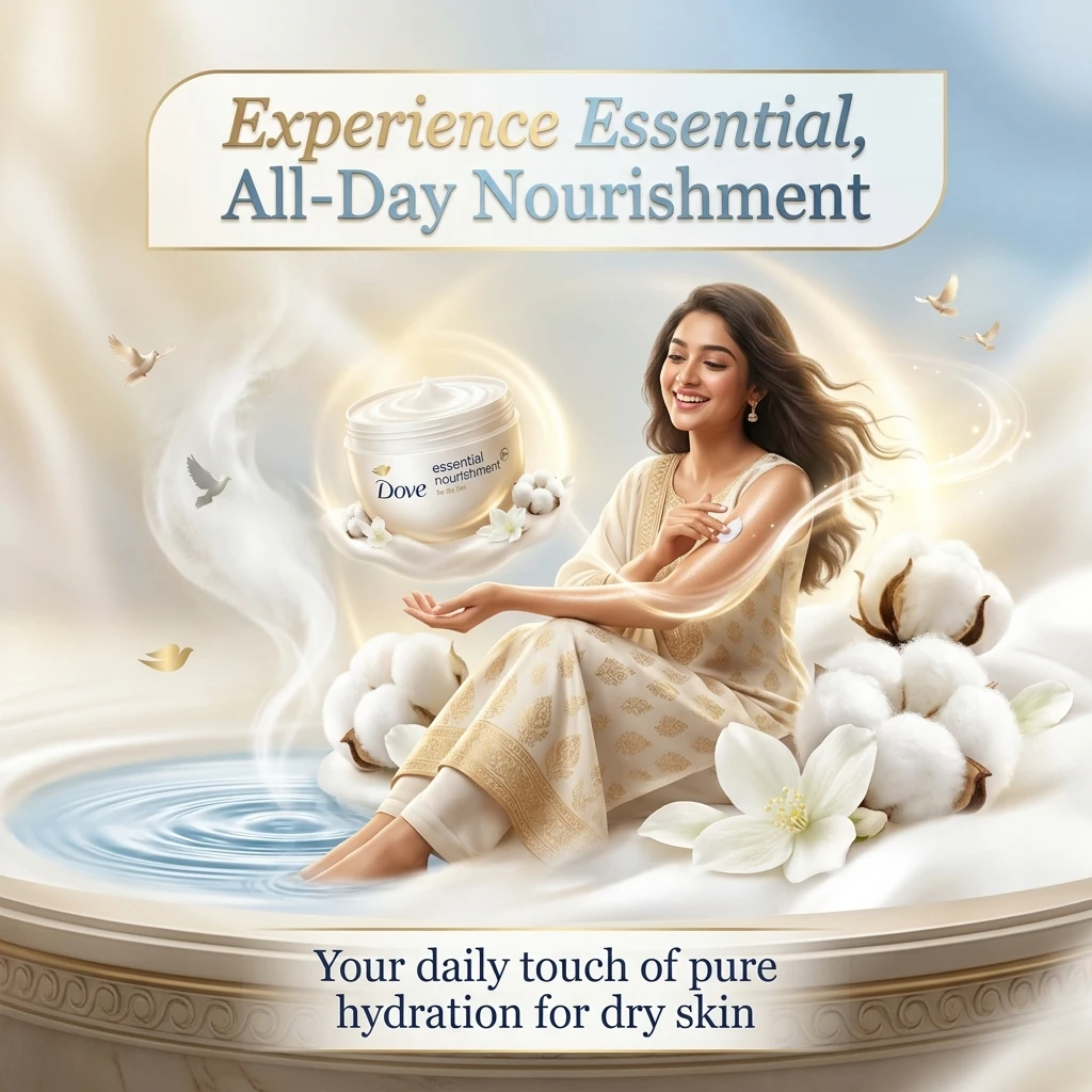 DOVE Essential Nourishment Body Cream for dry skin 300ml