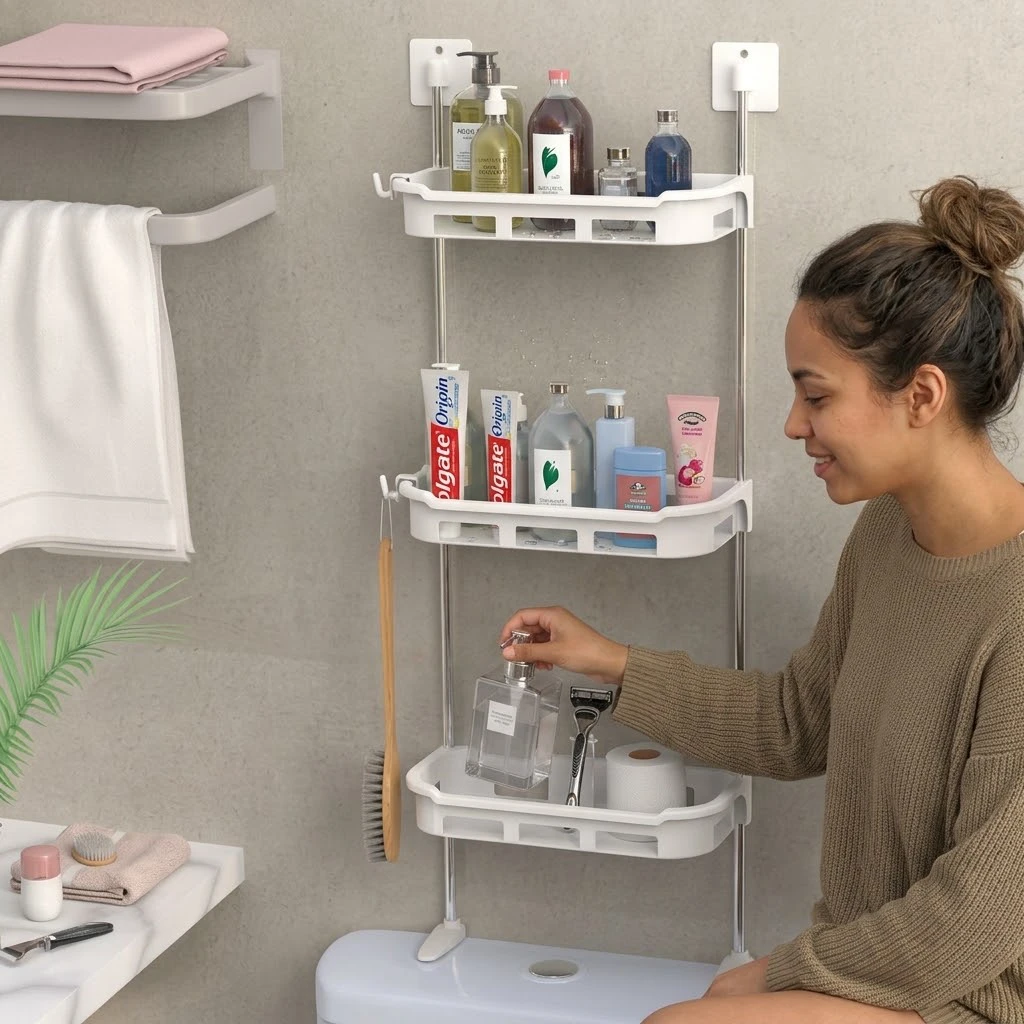Wall-Mount Multifunctional Storage Rack