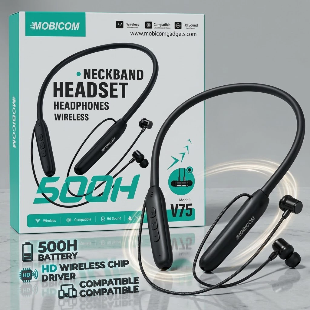 MOBICOM V75 Wireless Neckband Headset