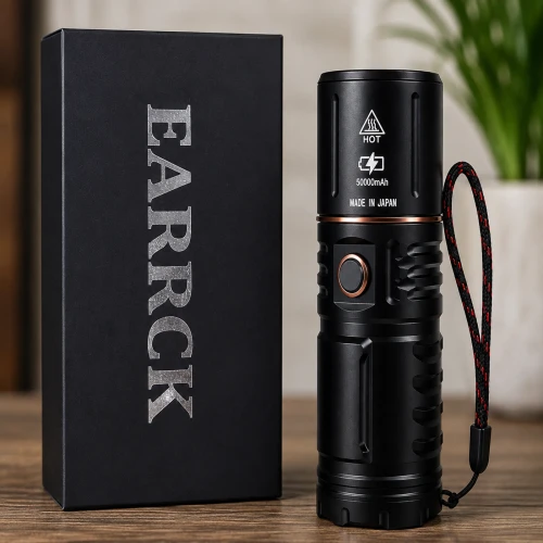 EARRCK 50000mAh Rechargeable LED Flashlight Torch (Japan)